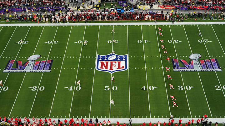Feb 11, 2024; Paradise, Nevada, USA; A general view as Kansas City Chiefs place kicker Harrison