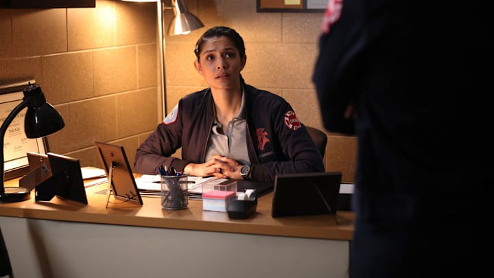 CHICAGO FIRE -- "Red Flag" Episode 12007 -- Pictured: Miranda Rae Mayo as Stella Kidd -- (Photo by: Adrian S Burrows Sr/NBC)