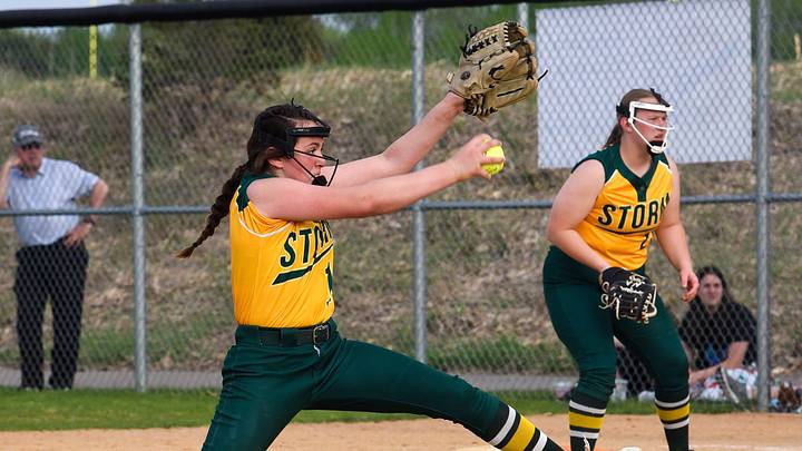 Sauk Rapids pitcher Ava Knutson.