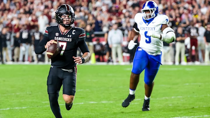 South Carolina football quarterback Spencer Rattler