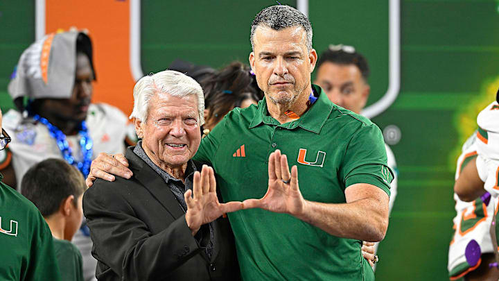 Jimmy Johnson and Mario Cristobal, Dec. 31, College Football Playoff Quarterfinal at the Goodyear Cotton Bowl Classic