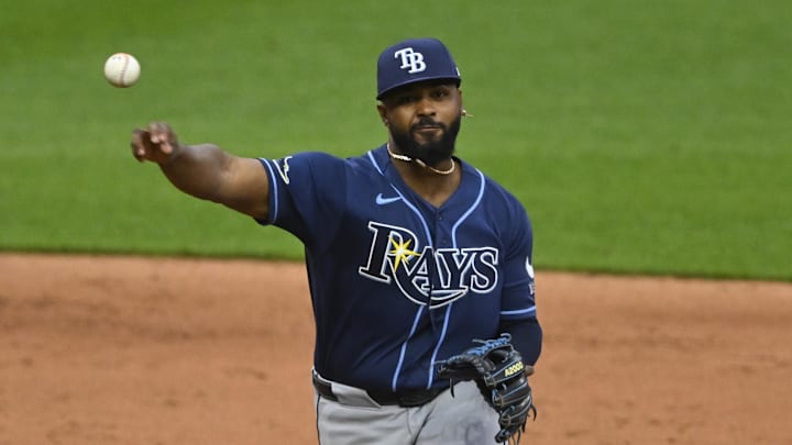 Caminero recibió un bolazo en el rostro en el juego ante Cleveland 