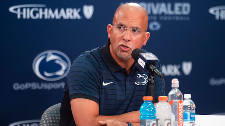 Penn State football head coach James Franklin