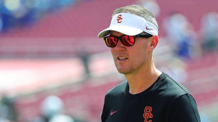 USC Trojans head coach Lincoln Riley USC Trojans head coach Lincoln Riley