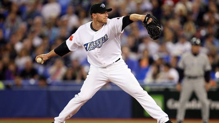 Toronto Blue Jays legendary starting pitcher Roy Halladay Toronto Blue Jays legendary starting pitcher Roy Halladay
