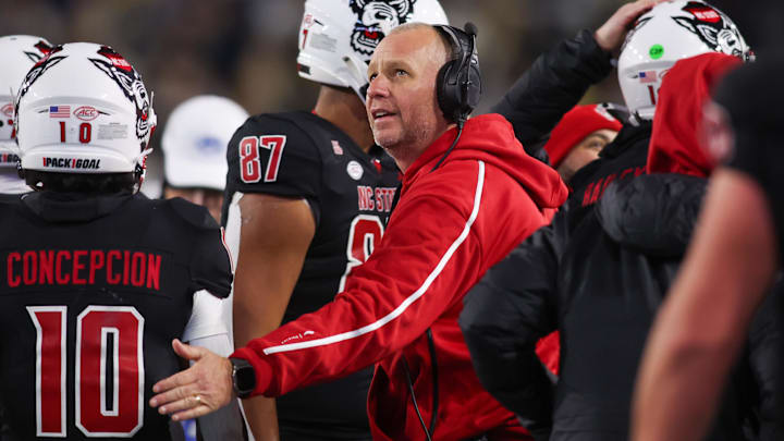 NC State football head coach Dave Doeren