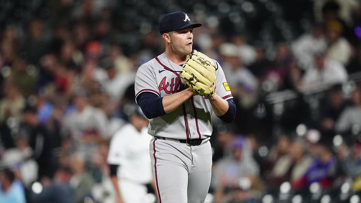 Atlanta Braves relief pitcher Hunter Stratton (65) Mandatory Credit: Ron Chenoy-Imagn Images Atlanta Braves relief pitcher Hunter Stratton (65) Mandatory Credit: Ron Chenoy-Imagn Images
