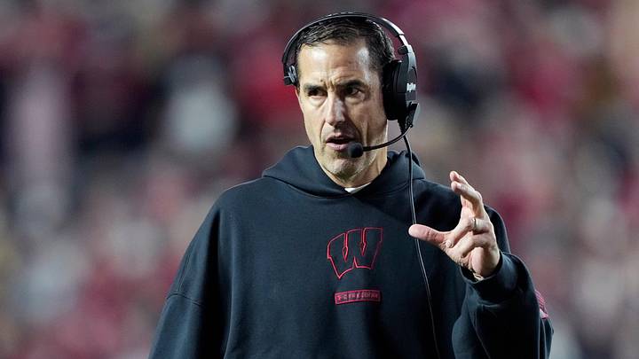 Wisconsin Badgers head coach Luke Fickell. Wisconsin Badgers head coach Luke Fickell.