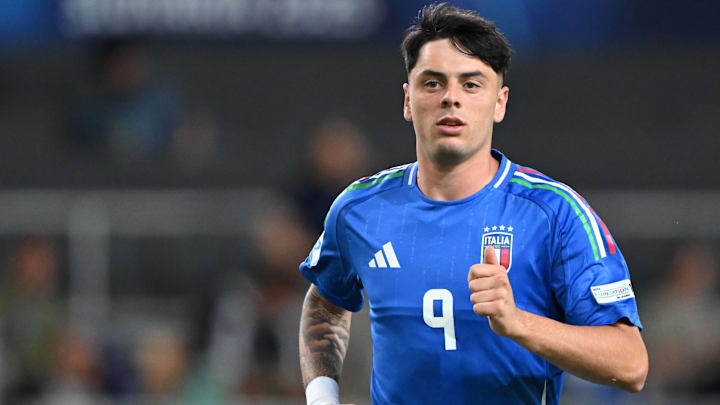 Giuseppe Ambrosino of Italy U21 at the DAC Arena during the quarterfinal European Under-21 Championship game between Germany and Italy.