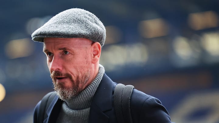 Ten Hag had to watch from the stands against Everton Ten Hag had to watch from the stands against Everton