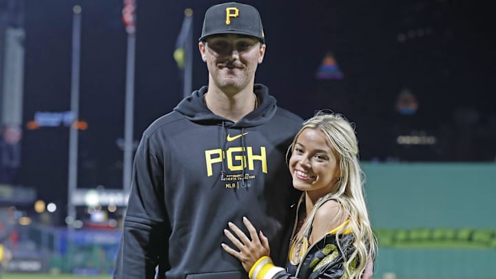 Pittsburgh Pirates pitcher Paul Skenes and Livvy Dunne