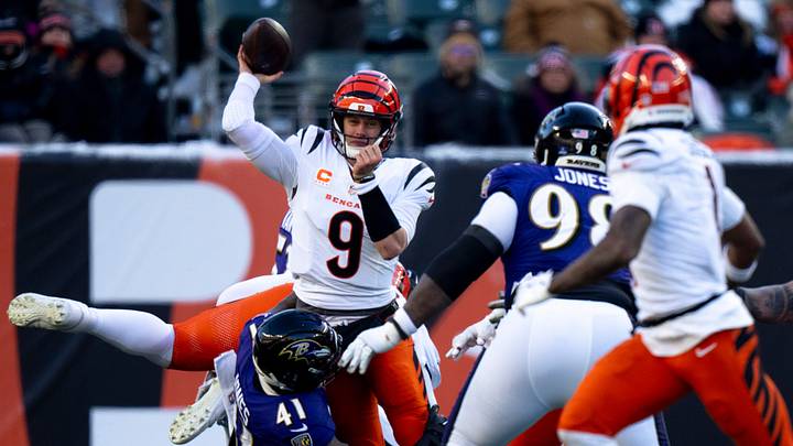 Joe Burrow and the Bengals will take on the Ravens in Baltimore this weekend. Joe Burrow and the Bengals will take on the Ravens in Baltimore this weekend.