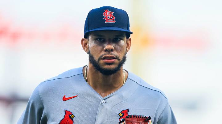 Aug 17, 2026; Cincinnati, Ohio, USA; St. Louis Cardinals outfielder Joshua Baez (22) runs off the field at the end of the second inning against the Cincinnati Reds at Great American Ball Park. Mandatory Credit: Katie Stratman-Imagn Images Aug 17, 2026; Cincinnati, Ohio, USA; St. Louis Cardinals outfielder Joshua Baez (22) runs off the field at the end of the second inning against the Cincinnati Reds at Great American Ball Park. Mandatory Credit: Katie Stratman-Imagn Images