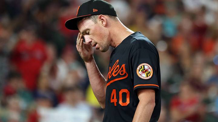 Sep 5, 2026; Baltimore, Maryland, USA;  Baltimore Orioles pitcher Chris Bassitt (40) walks off of the field during the sixth inning against the Boston Red Sox at Oriole Park at Camden Yards.  Mandatory Credit: Daniel Kucin Jr.-Imagn Images