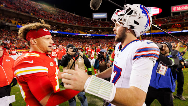 Kansas City Chiefs QB Patrick Mahomes and Buffalo Bills QB Josh Allen