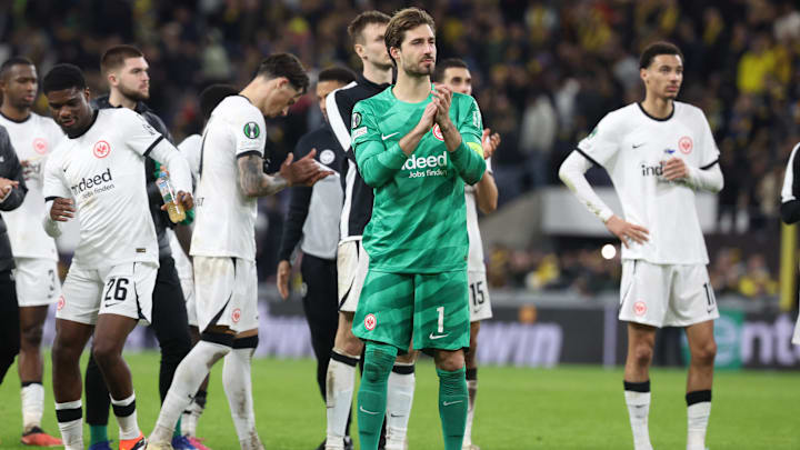 Eintracht Frankfurt nach dem Spiel gegen USG