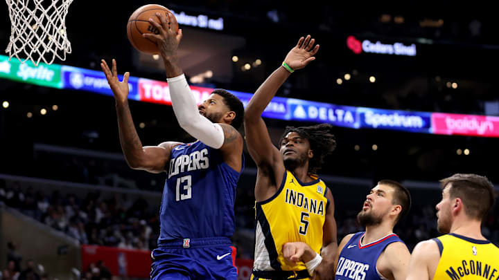 LA Clippers star Paul George couldn't contain his former team last night