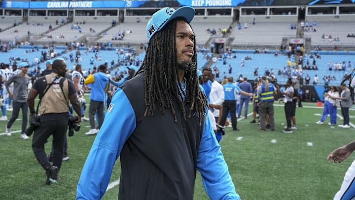 Carolina Panthers running back Jonathon Brooks.