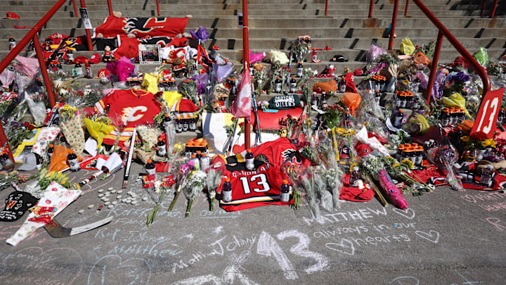 Fans Gather In Calgary To Honor Gaudreau Brothers