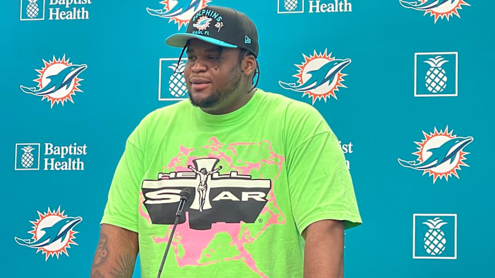 Miami Dolphins first-round pick Kenneth Grant