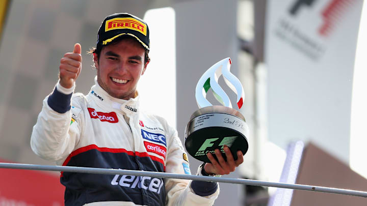 Sergio "Checo" Pérez debutó en la Fórmula 1 en 2012, con la escudería Sauber