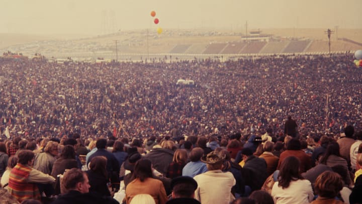 Altamont Concert - Speedway in background