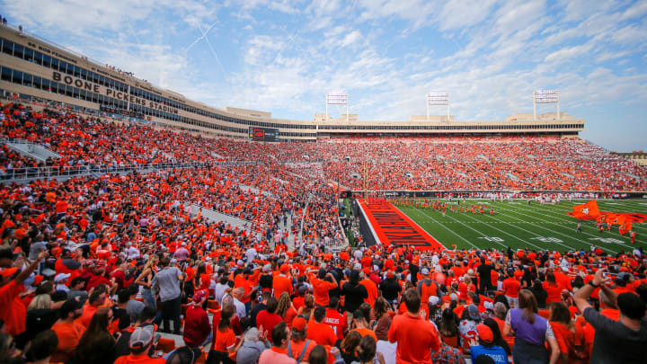 Boone Pickens Stadium in Stillwater, Okla., Saturday, Nov. 4, 2023. Boone Pickens Stadium in Stillwater, Okla., Saturday, Nov. 4, 2023.