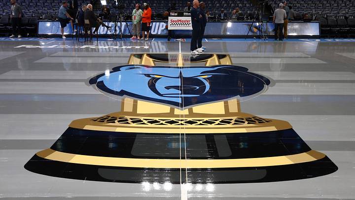 Nov 19, 2024; Memphis, Tennessee, USA; The Memphis Grizzlies court for the NBA Cup tournament prior to the game at FedExForum against the Denver Nuggets. Mandatory Credit: Petre Thomas-Imagn Images Nov 19, 2024; Memphis, Tennessee, USA; The Memphis Grizzlies court for the NBA Cup tournament prior to the game at FedExForum against the Denver Nuggets. Mandatory Credit: Petre Thomas-Imagn Images