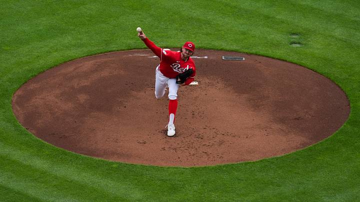 May 23, 2026; Cincinnati, Ohio, USA; Cincinnati Reds pitcher Chris Paddack (56) throws against the St. Louis Cardinals in the first inning at Great American Ball Park. Mandatory Credit: Aaron Doster-Imagn Images May 23, 2026; Cincinnati, Ohio, USA; Cincinnati Reds pitcher Chris Paddack (56) throws against the St. Louis Cardinals in the first inning at Great American Ball Park. Mandatory Credit: Aaron Doster-Imagn Images