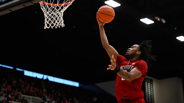 NC State basketball guard Jayden Taylor