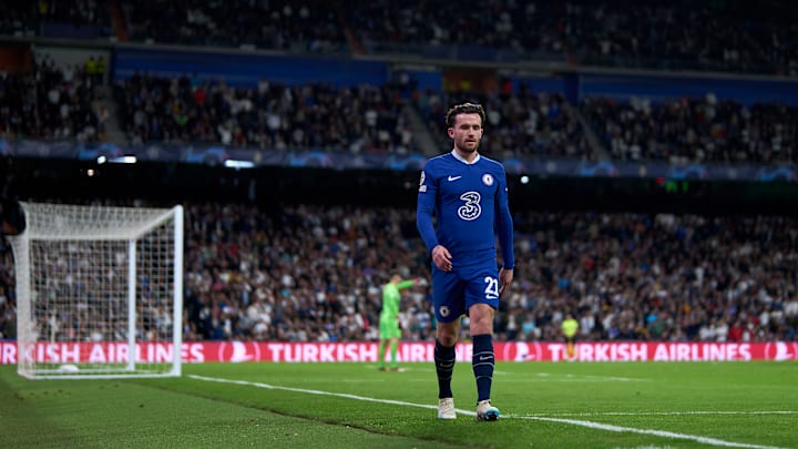 Ben Chilwell was sent off in the first leg of Chelsea's quarter-final defeat to Real Madrid last week Ben Chilwell was sent off in the first leg of Chelsea's quarter-final defeat to Real Madrid last week