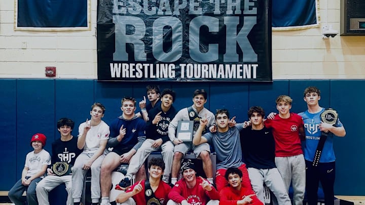 Lake Highland Prep crowned four individual champions to outdistance Blair Academy, 230-200.5, to win the 2025 Escape the Rock Tournament.