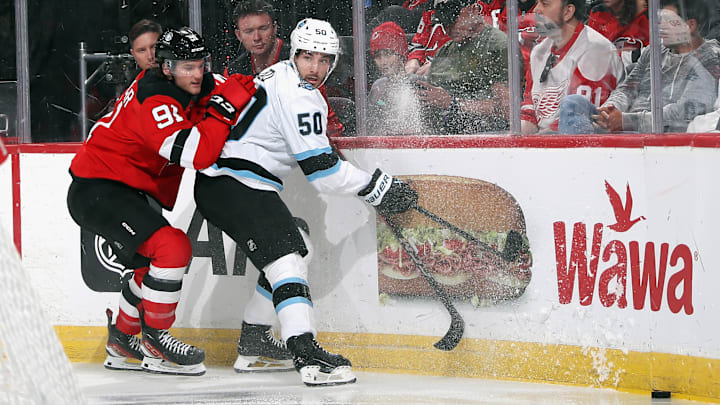 Bill Armstrong speaks on Sean Durzi injury in Utah Hockey Club loss to the New Jersey Devils