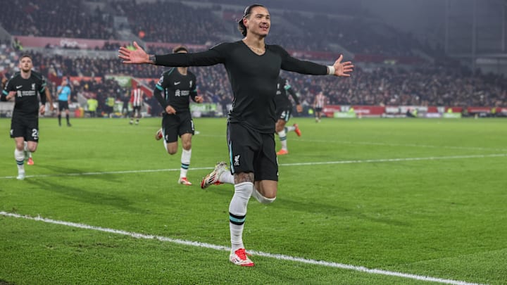 Liverpool striker Darwin Nunez came off the bench to score two late goals to seal a crucial 2-0 away win against Brentford.