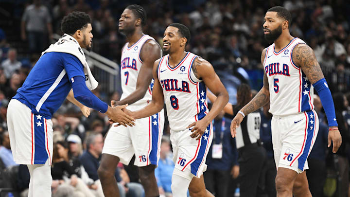 Tobias Harris, De'Anthony Melton, Philadelphia 76ers