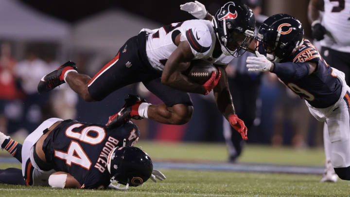 Austin Booker flashes big play ability but the Bears need someone to do this immediately on the line as projects take time. Austin Booker flashes big play ability but the Bears need someone to do this immediately on the line as projects take time.