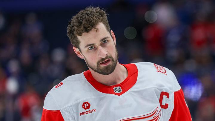 Apr 13, 2026; Tampa, Florida, USA; Detroit Red Wings center Dylan Larkin (71) warms up before a game against the Tampa Bay Lightning at Benchmark International Arena. Mandatory Credit: Nathan Ray Seebeck-Imagn Images Apr 13, 2026; Tampa, Florida, USA; Detroit Red Wings center Dylan Larkin (71) warms up before a game against the Tampa Bay Lightning at Benchmark International Arena. Mandatory Credit: Nathan Ray Seebeck-Imagn Images