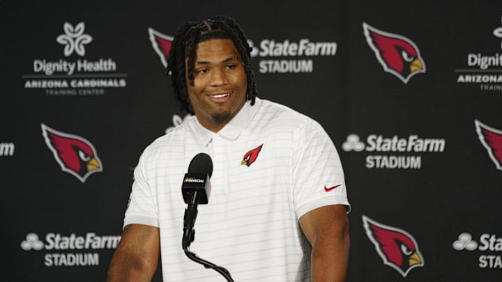 Cardinals defensive lineman Walter Nolen speaks during the introductory news conference inside the Arizona Cardinals training facility on April 25, 2025, in Tempe. Cardinals defensive lineman Walter Nolen speaks during the introductory news conference inside the Arizona Cardinals training facility on April 25, 2025, in Tempe.