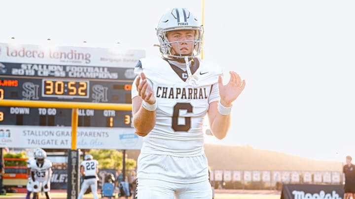 Chaparral (CA) quarterback Dane Weber has two California programs in hot pursuit for his services.
