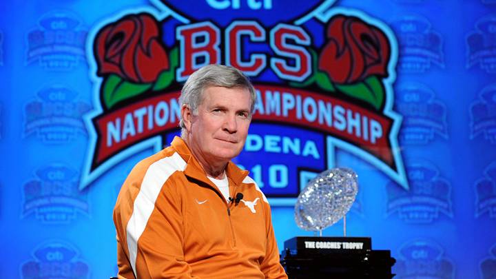 Jan 2, 2009; Anaheim, CA, USA; Texas Longhorns coach Mack Brown Jan 2, 2009; Anaheim, CA, USA; Texas Longhorns coach Mack Brown