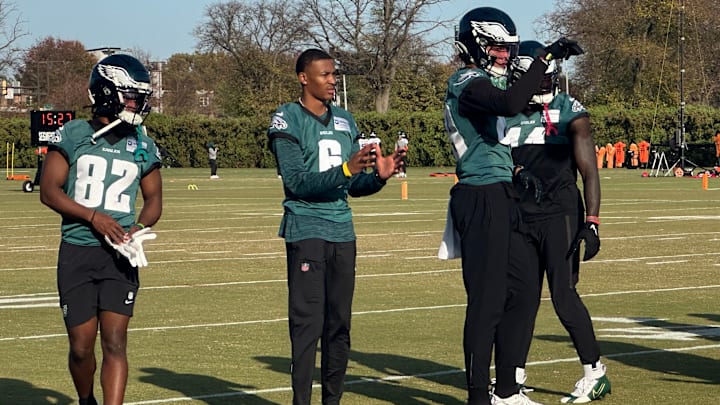 DeVonta Smith did not practice due to a hamstring injury leading up to Week 10 against the Cowboys DeVonta Smith did not practice due to a hamstring injury leading up to Week 10 against the Cowboys