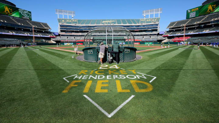 Aug 7, 2023; Oakland, California, USA; A general view of Oakland-Alameda County Coliseum before a