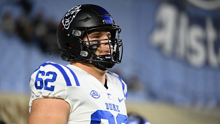 Duke Blue Devils offensive lineman Graham Barton
