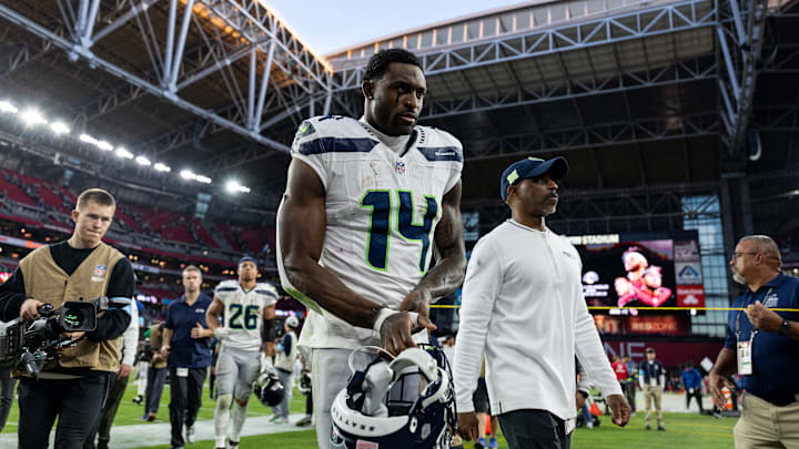 DK Metcalf with the Seattle Seahawks
