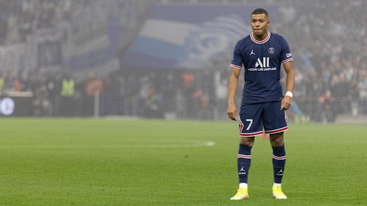 Kylian Mbappé face à l'OM.