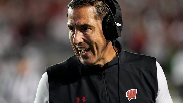 Wisconsin Badgers head coach Luke Fickell. 