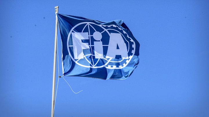 Nov 3, 2019; Austin, TX, USA; A view of the FIA Formula One flag before the United States Grand Prix at Circuit of the Americas. Mandatory Credit: Jerome Miron-Imagn Images Nov 3, 2019; Austin, TX, USA; A view of the FIA Formula One flag before the United States Grand Prix at Circuit of the Americas. Mandatory Credit: Jerome Miron-Imagn Images