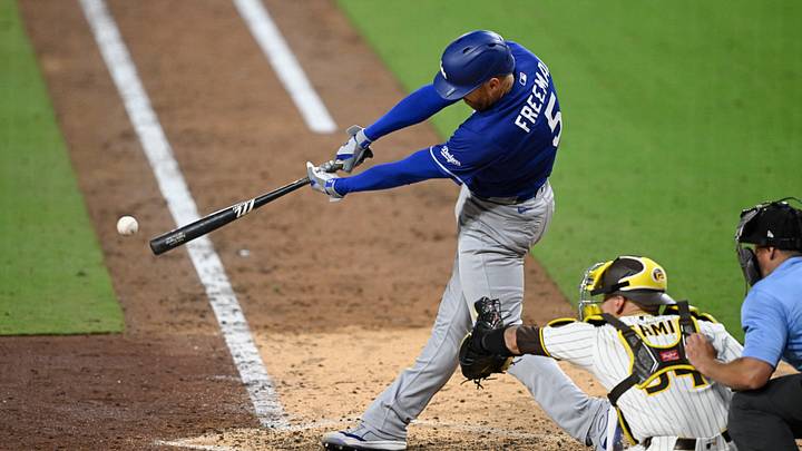 Freddie Freeman and the Dodgers are road favorites against the A's.