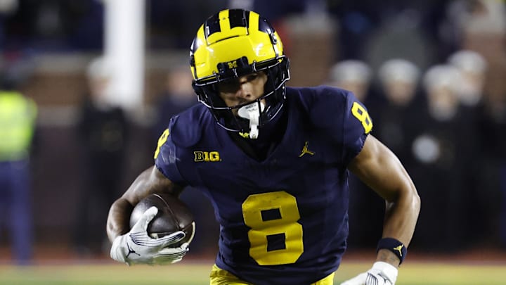 Michigan to Indiana transfer wide receiver Tyler Morris will miss the 2025 football season after a knee injury.
