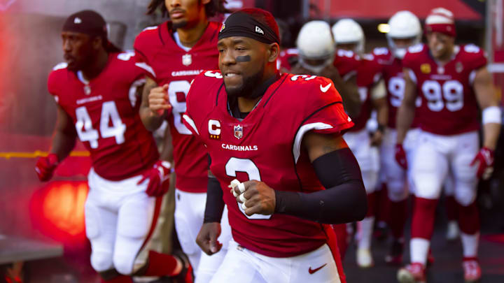 Nov 27, 2022; Glendale, Arizona, USA; Arizona Cardinals safety Budda Baker (3) against the Los